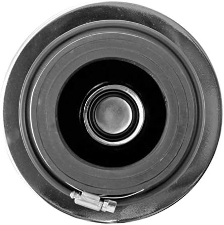 Spectre Universal Clamp-On Air Filter: High Performance, Washable Filter: Round Reverse Tapered; 3 in/3.5 in/4 in Flange ID; 2.625 in (67 mm) Height; 6 in (152 mm) Base; 4.75 in Top, SPE-8161, Black