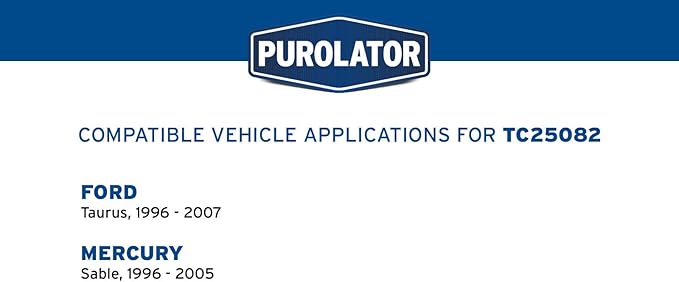 Purolator TC25082 PurolatorTECH Cabin Air Filter Compatible With 1996-2007 Ford Taurus and 1996-2005 Mercury Sable