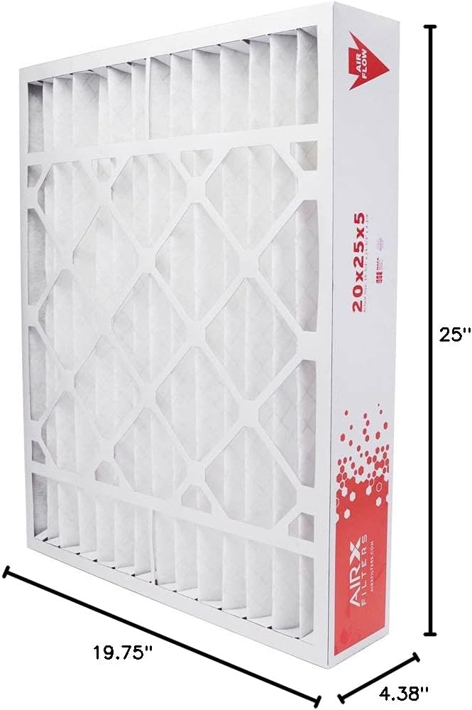 AIRx Filters 20x25x5 Furnace Filter MERV 8 HVAC AC Air Filter, Replacement for Bryant Carrier FILXXCAR0020 CARF8250602, Easy Installation, Reduces Dust & Pollen, 2-Pack