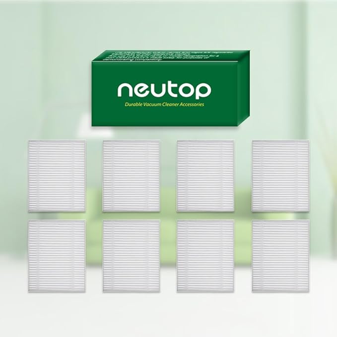 Replacement Hepa Filter Compatible with iRobot Roomba 105 Series, Combo Essential, Combo 2 Essential, Vac Essential, Vac 2 Essential, Q0120, Q0110, Q0520, Y0140, Y0110, Robots Vacuum, 8-Pack.