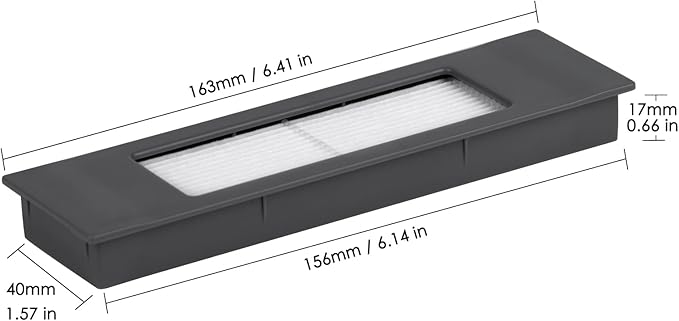 (6 Pieces) T8 HEPA Filter For Robot Vacuum ECOVACS DEEBOT OZMO N10 N10 Plus 920 950 T8 AIVI Max T9 T5 N5 N7 N8+ N8 Pro Plus DX55 DX93 DJ65, Robot Vacuum Cleaner Filter Accessories