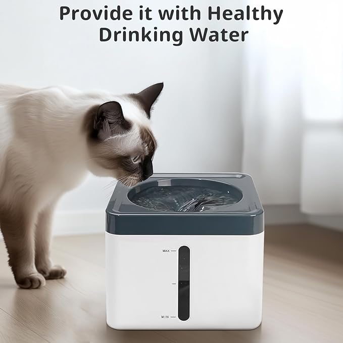 Cat Water Fountain Filters, T-Shaped Suction Cup Replacement Filters for 80oz swan Automatic Pet Fountain Dog Water Dispenser, 6 Pack