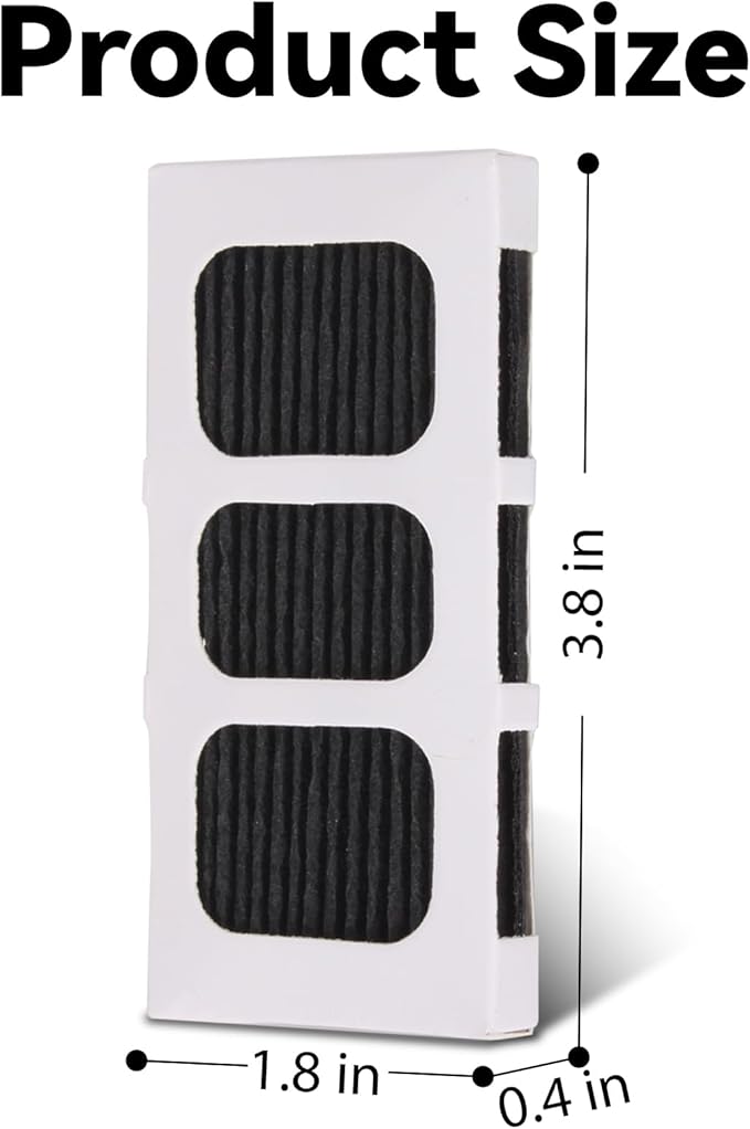 4 Pack Paultra2 Refrigerator Air Filter Replacement, Strong Adsorption Air Filter Compatible with Frigidaire PureAir Ultra 2, Pure Air Ultra II and Electrolux - Part 242047805, 5303918847