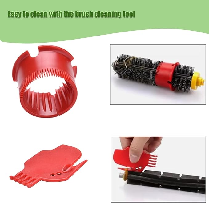 LOVECO Replacement Accessories Kit for iRobot Roomba 600 Series 694 692 690 680 660 665 651 650 614 & 500 Series 595 585 564,6 Filter,6 Side Brush,3 Pairs Bristle and Flexible Beater Brush