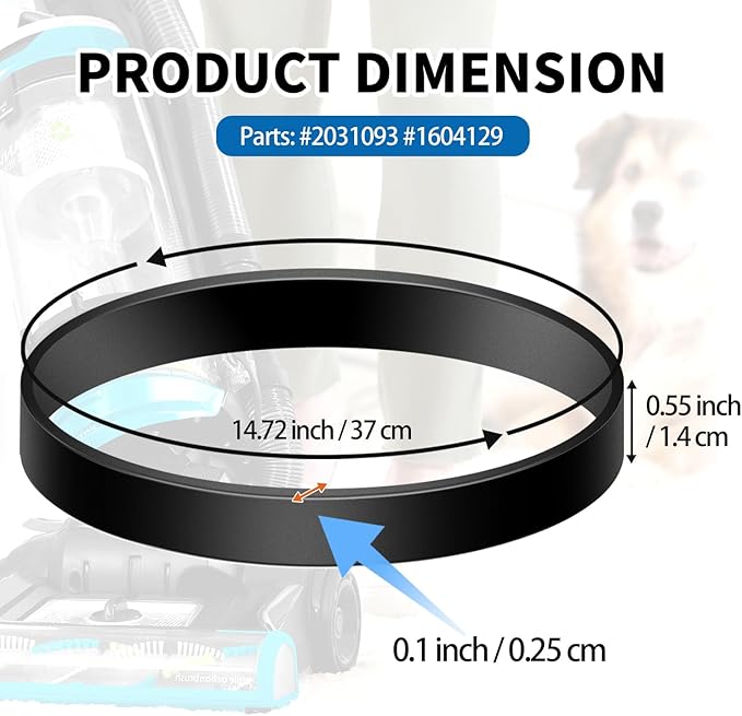 for Bissell Style 7/9/10 P/N 3031120 Vacuum Belt 5-Pack for Bissell PowerForce Helix CleanView Swivel Rewind Pet Powerlifter Pet Hair Eraser Vacuum Cleaner Rewind Parts 2031093 32074 3031123