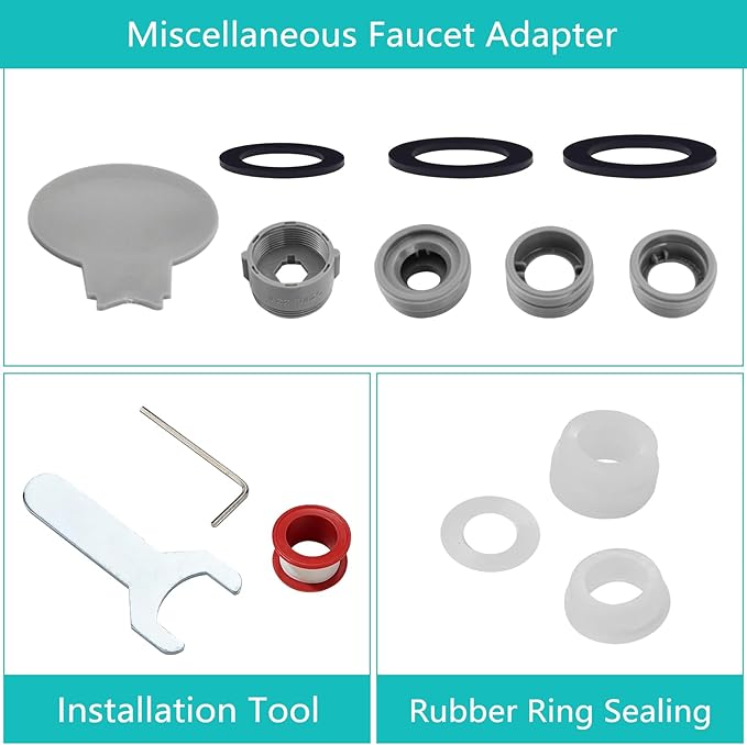 1080°Swivel Faucet Extender with Filter, Sink Water Faucet Aerator Extension in Brass, Swivel Robotic Arm Bathroom Faucet Extender, Rotating Extension with 2 Mode Splash
