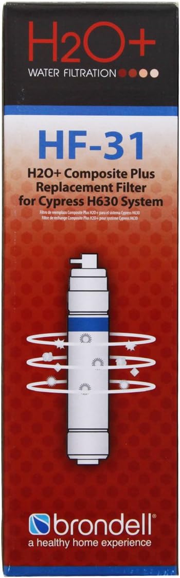 Brondell HF-31 Composite Plus Water Filter Replacement for Cypress Countertop Water Filtration System