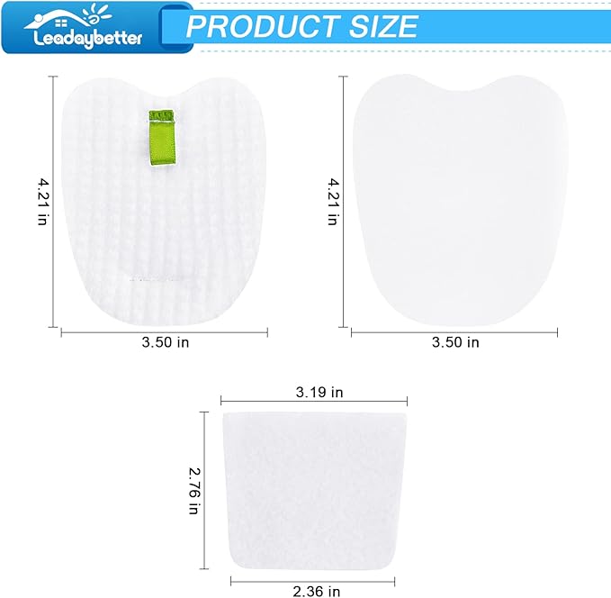 Leadaybetter Filter Replacement for Shark Rocket DuoClean HV380 HV380C HV380W HV381 HV381C HV382 HV384Q UV380 ZS360 ZS360C ZS361C ZS362 Vacuum, Replace Part # XPMFK320 & XPSTFH380