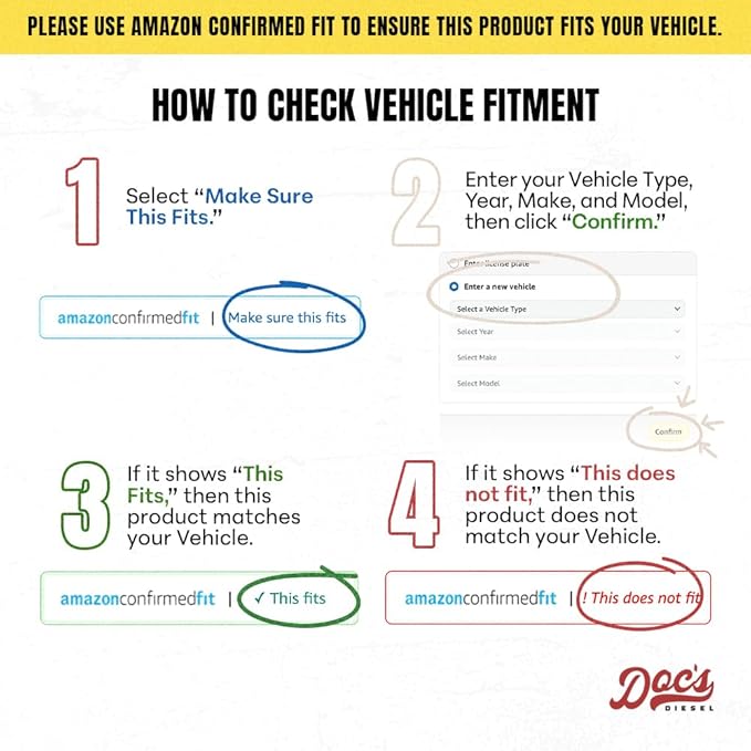 Doc's Diesel Fuel Filter DGF429 | Compatible with Chevrolet/GMC 6.6L Duramax 2500HD, 3500HD 2017-2019, Chevrolet/GMC 3.0L Duramax 2500HD, 3500HD 2020+ | Replaces TP1015