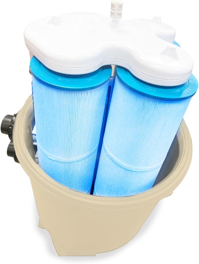 SWIMLINE HYDROTOOLS Above-Ground Pool Cartridge Tank & Replacement Filter Element - 480 Sq. Ft. of High-Performance Filtration Sure-Flo Pro System, Pump or Base Not Included