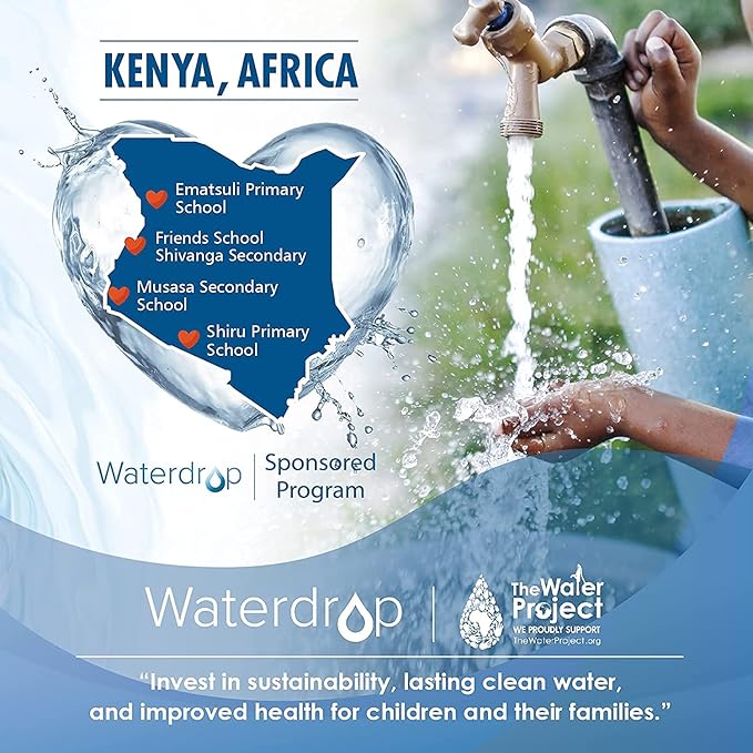 Waterdrop G3-N1CF Filter, Replacement for Waterdrop G3-W & G3P600 & G3P800 Reverse Osmosis System, 6-month Lifetime
