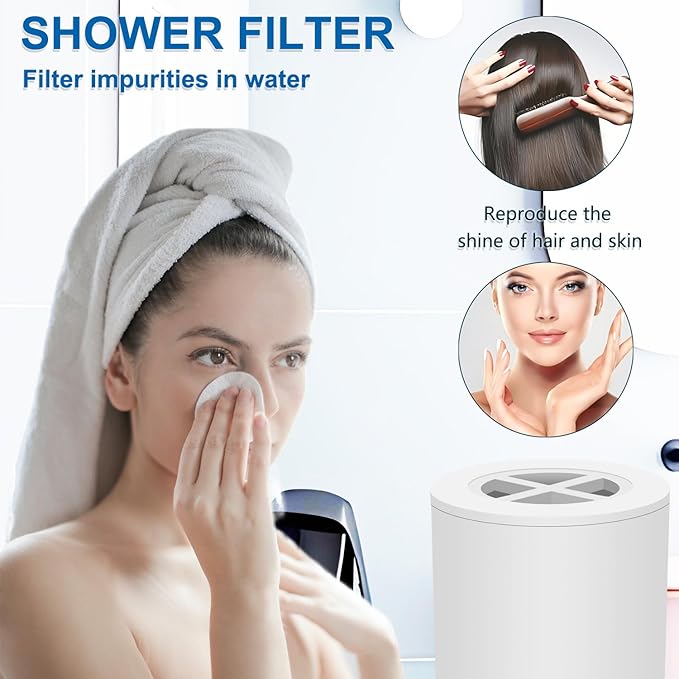 Water Replacement Filter for Shower Head,Compatible with Afina A-01 Shower Head Cartridge,for Hard Water Remove Chlorine and Harmful Substances.(1 Pack)