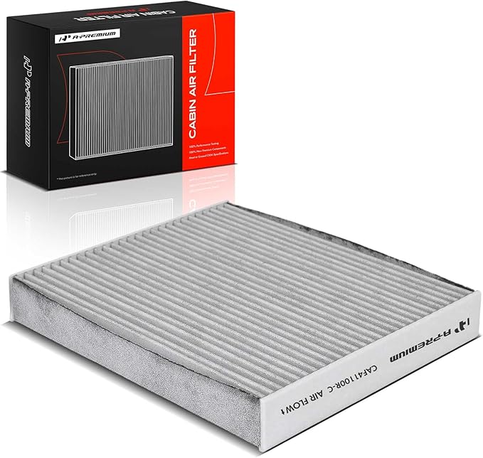 A-Premium Cabin Air Filter with Activated Carbon Compatible with Porsche Panamera 2010-2018, Behind Glove Box, Replace# 97057362300