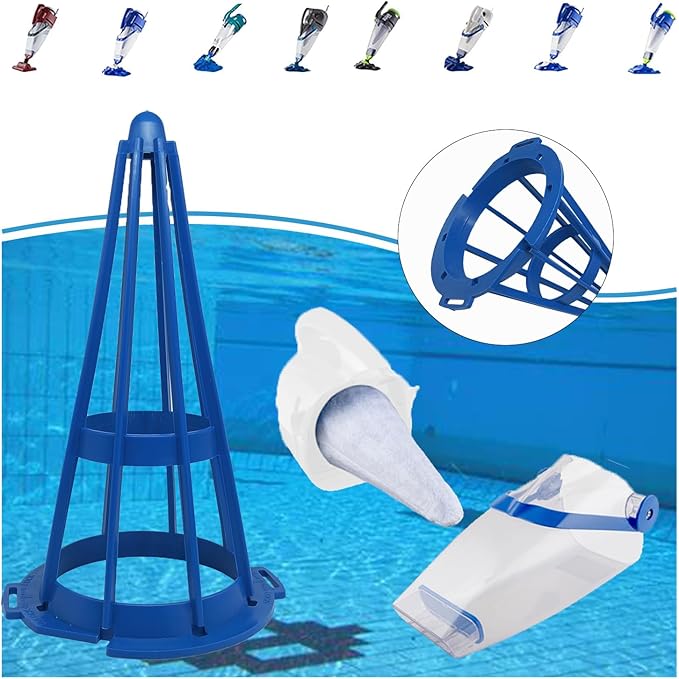 Replacement Vacuum Filter Cotton Holder for Pool Blaster (1 Blue Cone)