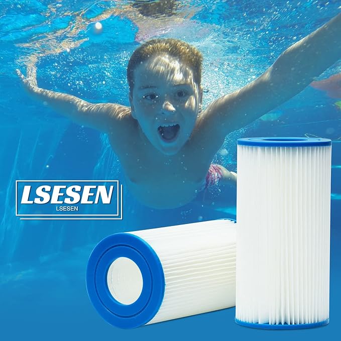 Pool Filter Type A or C, Replacement Cartridge Type III for Swimming Pool Filter Pump, Cartridge Filter Pump Models #28633EG (4 Pack)