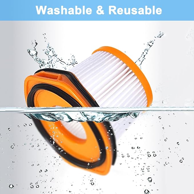 8 Pack Vacuum Filter Replacement for Shark WS620 WS632 WS630 Filter,Combatible With Shark Wandvac System WS633 WS632RGBRN WS632PKBRN WS632GNBRN WS632GDBRN WS632BLBRN, Replacement to Part # XFFWV360