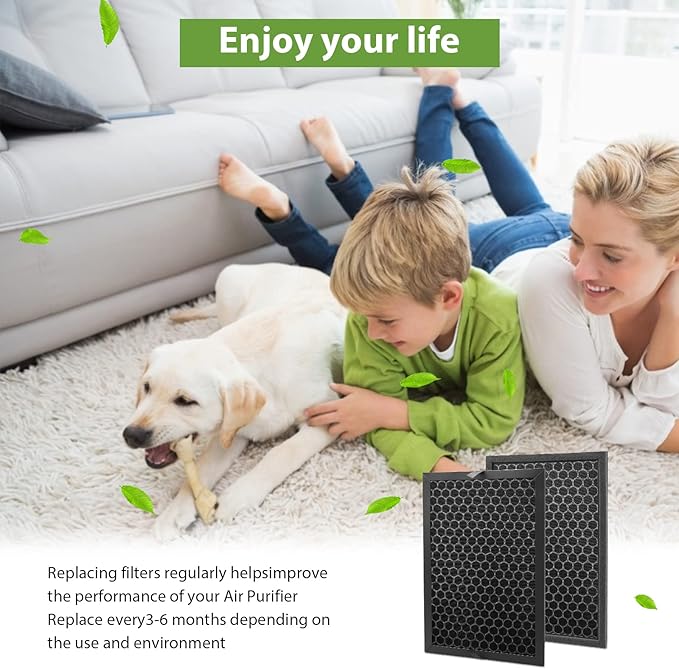 Smilyan 3 Pack HRFSC1 Replacement Filter S for Honeywell HPA3000 PowerPlus and HPA5000 Insight Series Air Purifier,HRFSC1 Activated Carbon Filter