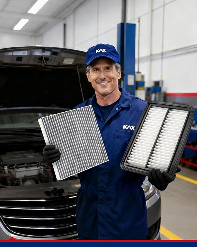 KAX Engine & Cabin Air Filter Kit, Replacement for Honda CR-V 2023-2026, Accord 2023-2025, Civic 2025-2026, Replace# CA12997 CF11182