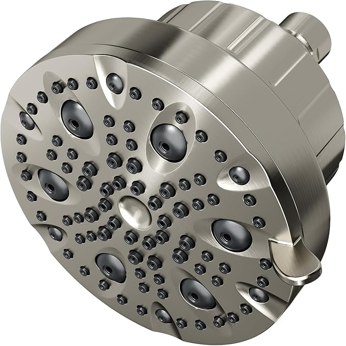High Pressure Shower Head with Filter for Hard Water - 20-Stage Filter & 7 Spray Modes for a Gentler Shower, Includes 2 Water-Saving Pause Modes (FM-002 Brushed Nickel)