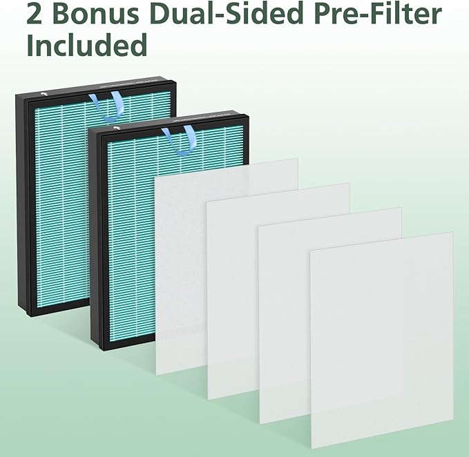 Vital 200S Smoke Remover Replacement Filter for LEVOIT Vital 200S and Vital 200S-P Air Purifier, High-Efficiency Activated Carbon Filter, Vital 200S-RF-SR