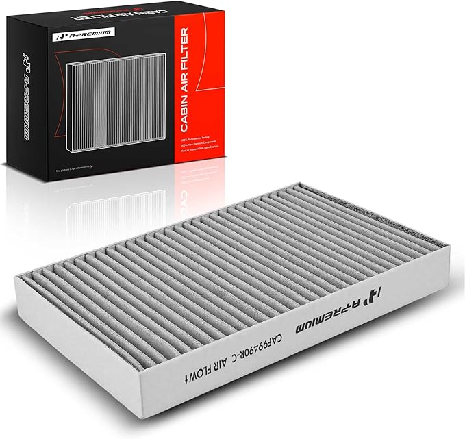 A-Premium Cabin Air Filter with Activated Carbon Compatible with Tesla S 2012 2013 2014 2015 2016, Replace# 103512500A