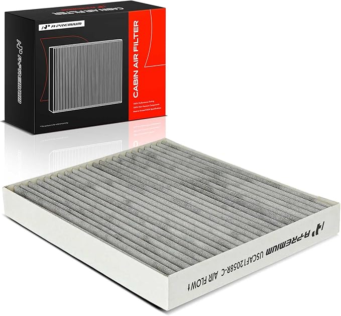 A-Premium Cabin Air Filter with Activated Carbon Compatible with Hyundai Elantra 2017-2020, Accent 2018-2022, Elantra GT 2018-2020 & Kia Forte 2019-2023, Forte5, Rio 2018-2023 - Replace# 97133-F2000