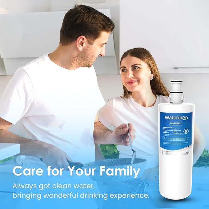 Waterdrop 3US-AF01 Under Sink Water Filter, Replacement for Standard Filtrete® 3US-AF01, 3US-AS01, Aqua-Pure AP Easy C-CS-FF, WHCF-SRC, WHCF-SUFC, WHCF-SUF, NSF/ANSI 42 Certified, 2 Pack