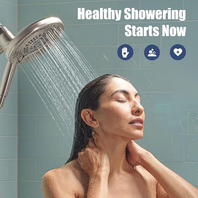 3Pcs Replacement Handheld Shower Head Filters, Compatible with Cobbe Handheld Shower Head, Hard Water Softens Beads - Removes Chlorine - Reduces Itchy - Dry Skin.
