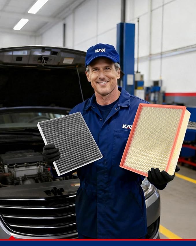 KAX Engine & Cabin Air Filter Kit, Replacement for Ram 1500, Ram 2500, Ram 3500 2011-2015, Replace# CA9401 CF10729