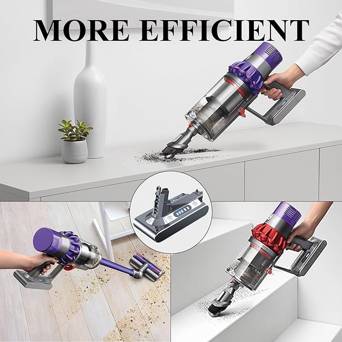 Premium Replacement for Dyson V10 Battery SV12 242151 206340 SV27 Compatible with V10 Cyclone Animal Absolute Fluffy Motorhead Total Clean Cordless Stick Vacuum Cleaner (Not Fit SV10)