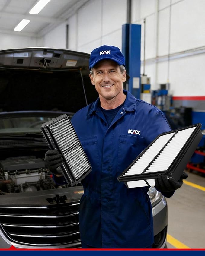 KAX Engine & Cabin Air Filter Kit, Replacement for Mazda 3 2012-2013 2.0L, Replace# CA11259 CF11672