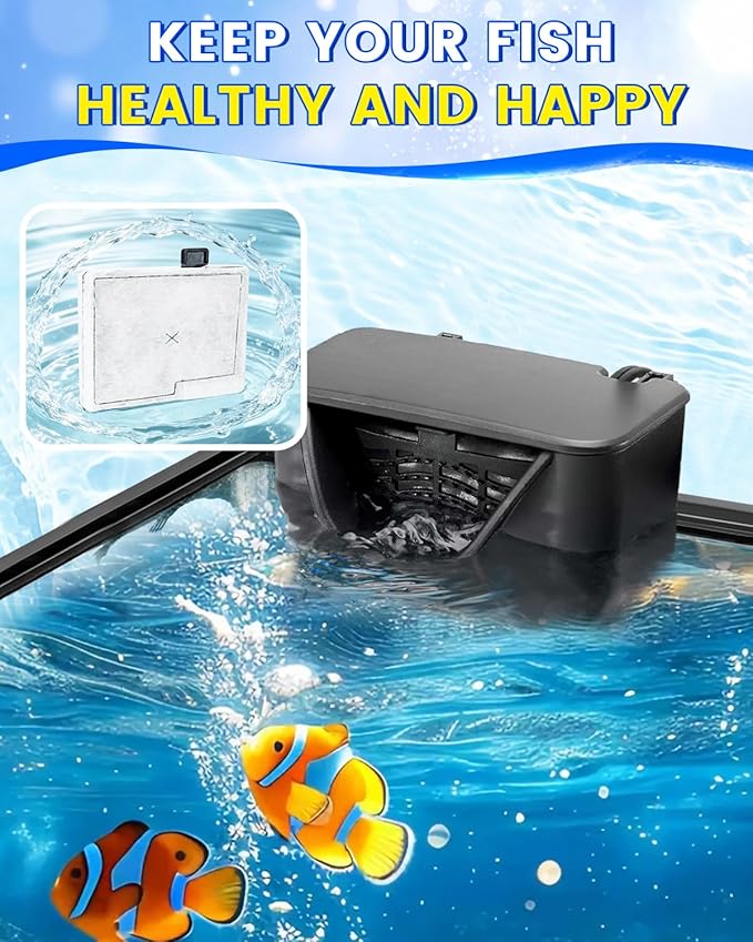 Small Filter Cartridges Compatible with Aqueon QuietFlow Power Filter Size 10 & E Internal Filter - Replacement Filter Cartridges & Small Fish Tank Filter for Small Fish Tanks, 12pcs