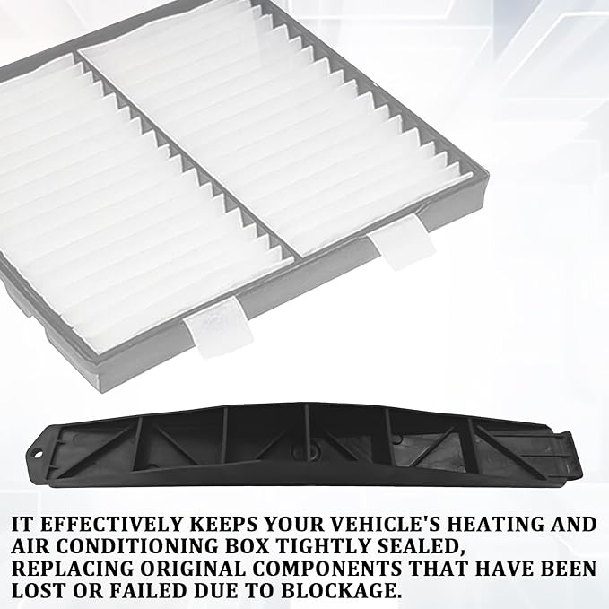 1Kit Cabin Air Filter Cover Plate, Practical Cabin Filter Cover OEM#22759203 22759208 259-200 Replacement for Chevrolet, GMC Models, Car Air Filter Kit for Sealing Protection