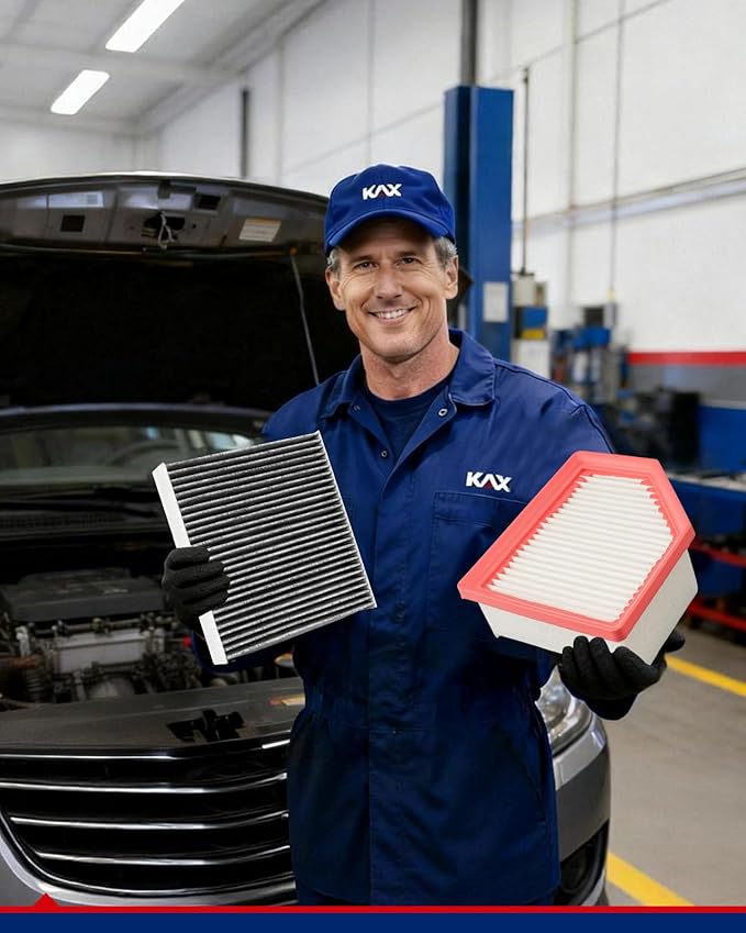 KAX Engine & Cabin Air Filter Kit, Replacement for Nissan Rogue 2021 2022 2023 2024 2025 2026 1.5T, Replace# CA12967 CF12552