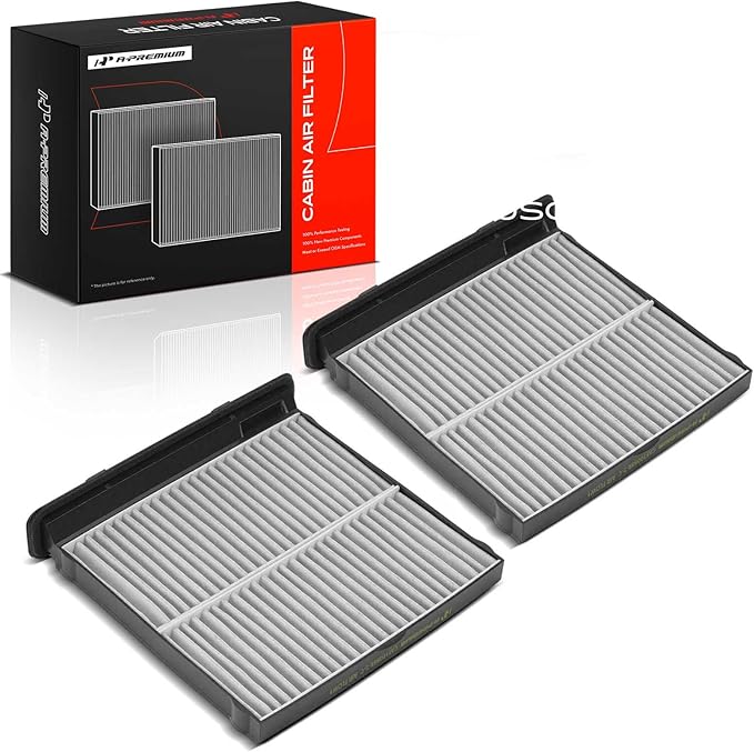 A-Premium 2-PC Cabin Air Filter with Activated Carbon Compatible with Subaru Forester 2019-2024 2.5L, WRX 2022-2024 2.4L