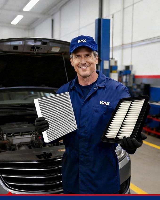 KAX Engine & Cabin Air Filter Kit, Replacement for Honda Fit 2015-2020, Replace# CA11949 CF11182