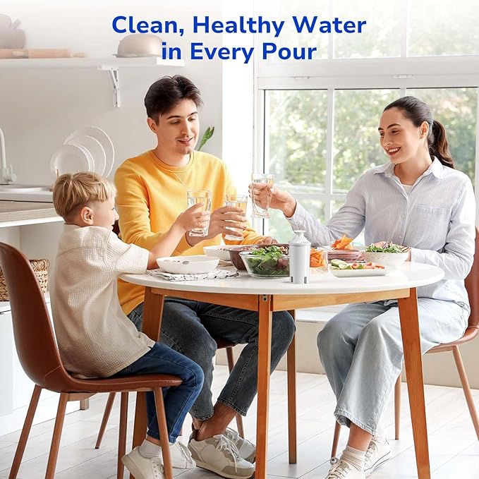 Fil-Fresh 3-Pack Water Filter Replacements for Brita Water Pitchers and Dispensers, NSF 53&42 Certified to Reduce Cadmium, Mercury, Copper, Zinc, BPA free, Lasts 2 Months or 40 Gallons