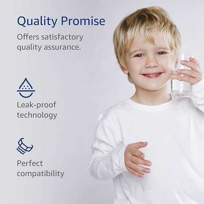 AQUA CREST FQSVF FQSVN Under Sink Water Filter, NSF/ANSI 401 Certified, Replacement for GE FQSVF, FQSVN, FQSLF, Compatible with GE GXSV65R, Reduces PFAS, PFOA/PFOS, Model No.AQU-FF23-VF, 2 Pack