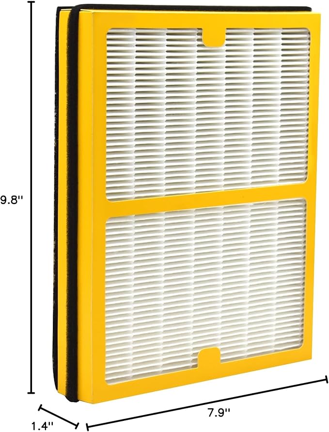Replacement H13 Idylis Filter AC-2119 Compatible With Filtrete FAP-C01-A, Idylis AC-2119, IAP-10-100, IAP-10-150, IAPC-10-140, IAF-H-100A Filter A (Yellow)