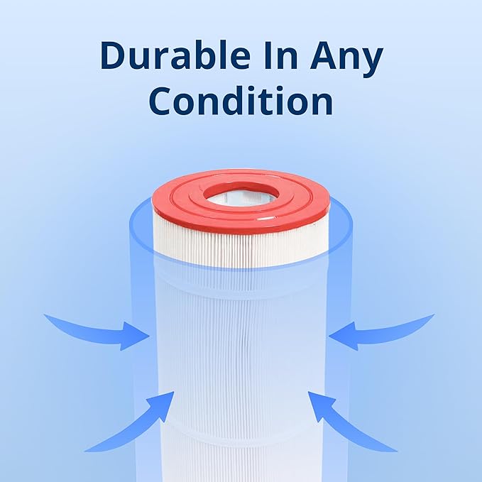 DPM Heavy-Duty Pro AquaStar PLF Replacement Cartridge Pipeline Inline Inground Swimming Pool Filter Pleated Element 1 Pack | Made in USA (200 Sq Ft (24" Height) PLF27000, C-9430 Spa Filter PF27000)