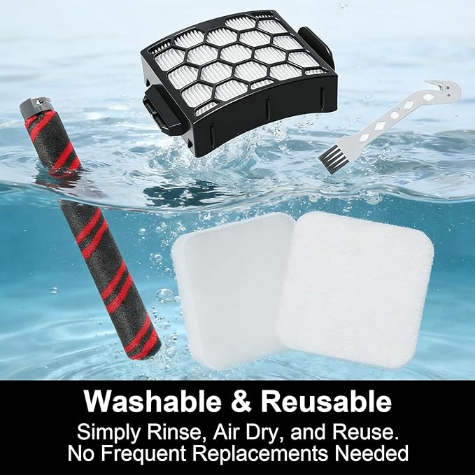 UV900 Vacuum Filter Replacement for Shark UV900 Pet Performance Plus Lift-Away Upright Vacuum, Include 1 Soft Roller Brush, 2 HEPA Filters, 4 Foam & Felt Kit, 4 Odor Neutralizer Cartridge