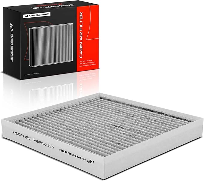 A-Premium Cabin Air Filter with Activated Carbon, Compatible with Hyundai Kona 18-23, Tucson 16-21, Veloster 19-21, Venue 20-23 & Kia Seltos 21-23, Soul 20-23, Sportage 17-22