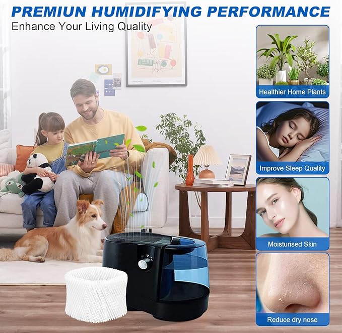 4 Pack Humidifier Wicking Filters Compatible with Honeywell HC-888, HC-888N, Humidifier Filter C Replacements for HC888 HCM-890 HEV-320 Series and Duracraft D88 DCM-200 DH-890