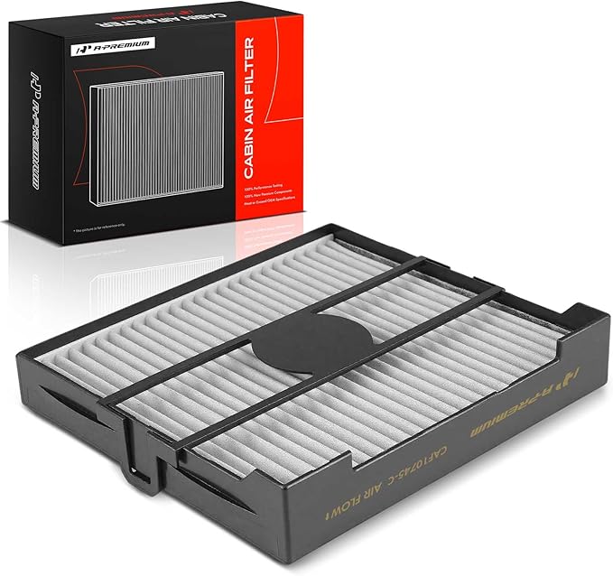 A-Premium Cabin Air Filter with Activated Carbon Compatible with Subaru Forester 2003 2004 2005 2006 2007 2008, 2.5L, AWD, Replace# G3010SA100, 72880SA000