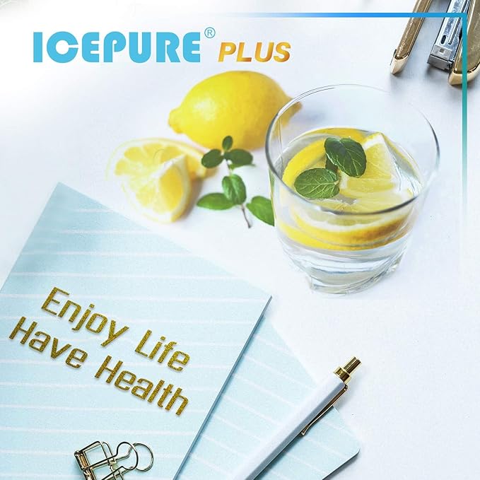 ICEPURE PLUS ADQ747935 NSF/ANSI 53 Certified Replacement for LG LT1000P MDJ64844601, Kenmore Elite 9980, LT1000PC ADQ74793501 LT1000 RWF4700A RWF4700AB Refrigerator Water and LT120F Air Filter, 1Combo