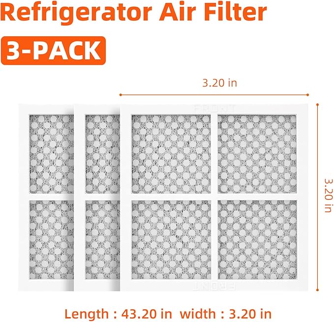LRMXS2806S LFX25991ST 3-PACK Refrigerator Air Filter Replacement for LG LFX28968ST LFX31925ST LFX31945ST LFXC22526S LFXC24726D LFCS31626S LFX25992ST LFX28968D LFX28968SW LFX29927SB LFX29927ST