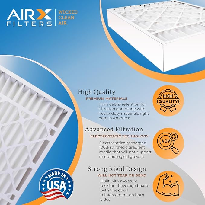 AIRX FILTERS WICKED CLEAN AIR. 20x20x5 Air Filter MERV 11 Compatible with ReservePro 4367/4354 Furnace Filter 2 Pack