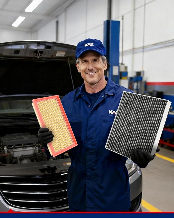 KAX Engine & Cabin Air Filter Kit, Replacement for Toyota C-HR 2018-2022, Replace# CA12289 CF12214