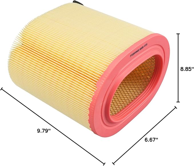 KAX Engine Air Filter, CA12183 Replacement for Ford F-250 Super Duty, F-350 Super Duty, F-550 Super Duty, F-450 Super Duty, 2017-2019, Advanced Air Filter Media, Increased Acceleration