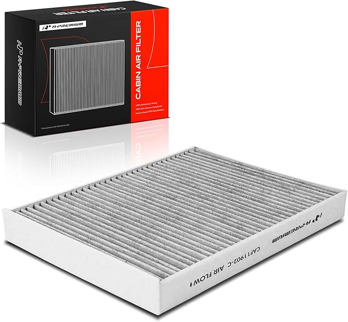 A-Premium Cabin Air Filter with Activated Carbon Compatible with Audi Q7 2007-2015 & Porsche Cayenne 2003-2018 & Volkswagen Touareg 2004-2017, Replace# 7H0819631A